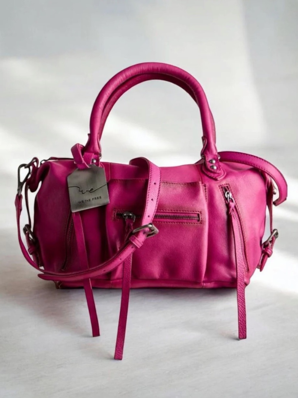 WE THE FREE BABY EMERSON TOTE BAG IN VERY BERRY